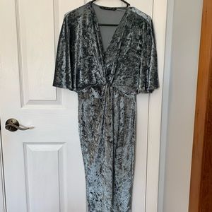 Zara Suede Wrap Dress